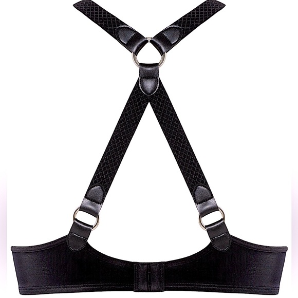 Marlies Dekkers | Femme Fatale super push-up | Blk w faux leather & metal detail - Picture 6 of 8